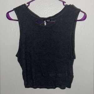 Grey Cropped Tank